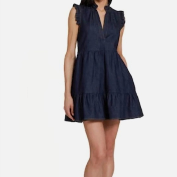 Amanda Uprichard Dresses & Skirts - Amanda Uprichard Alcott Denim Dress In Indigo Sz Small